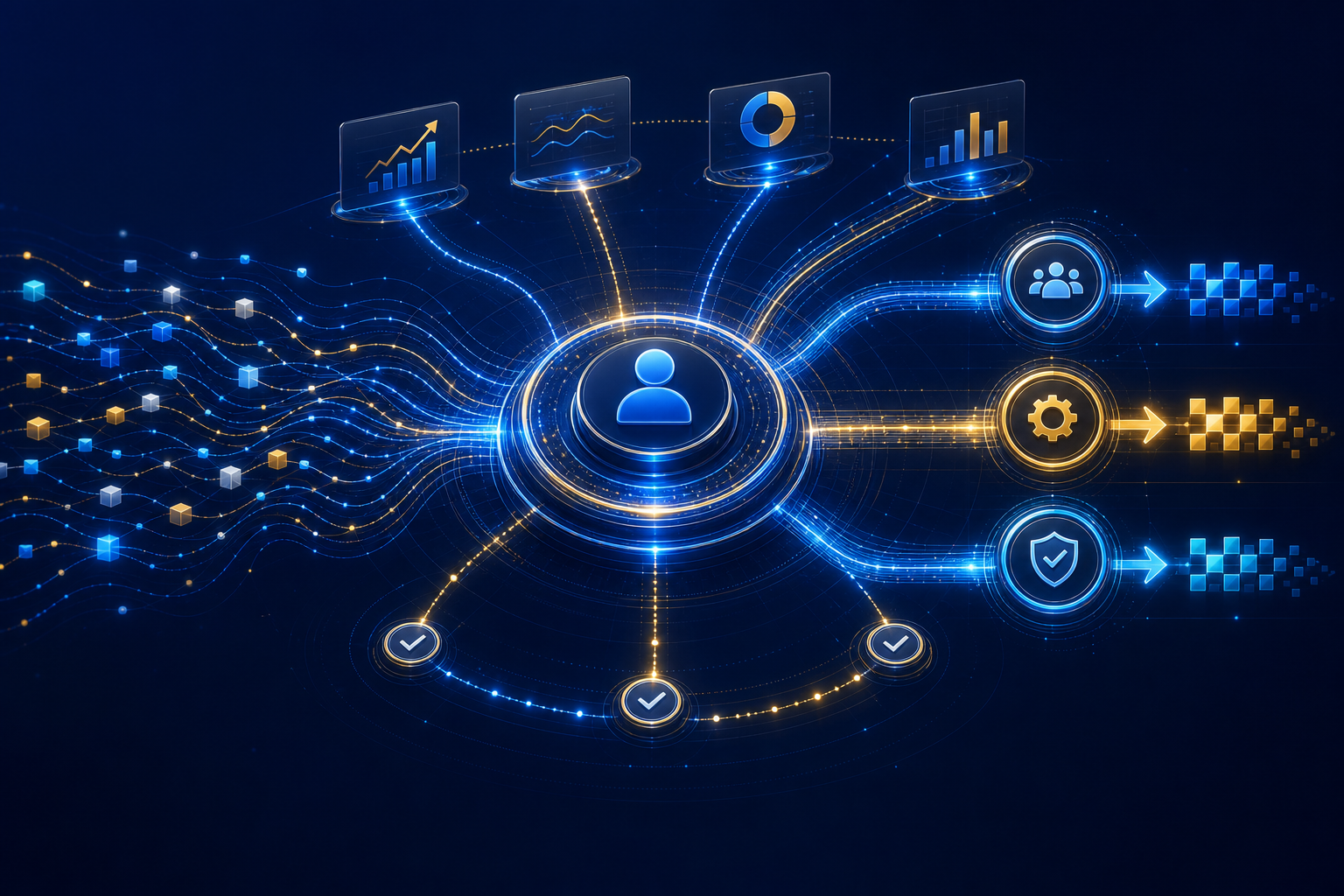 Abstract analytics stewardship hub maintaining decision signals