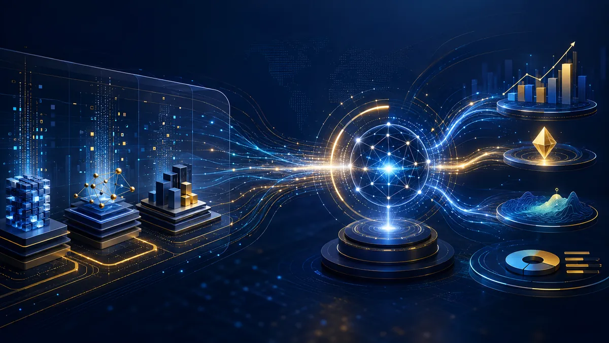Connected data integration and analytics architecture from source systems to decision-ready reporting