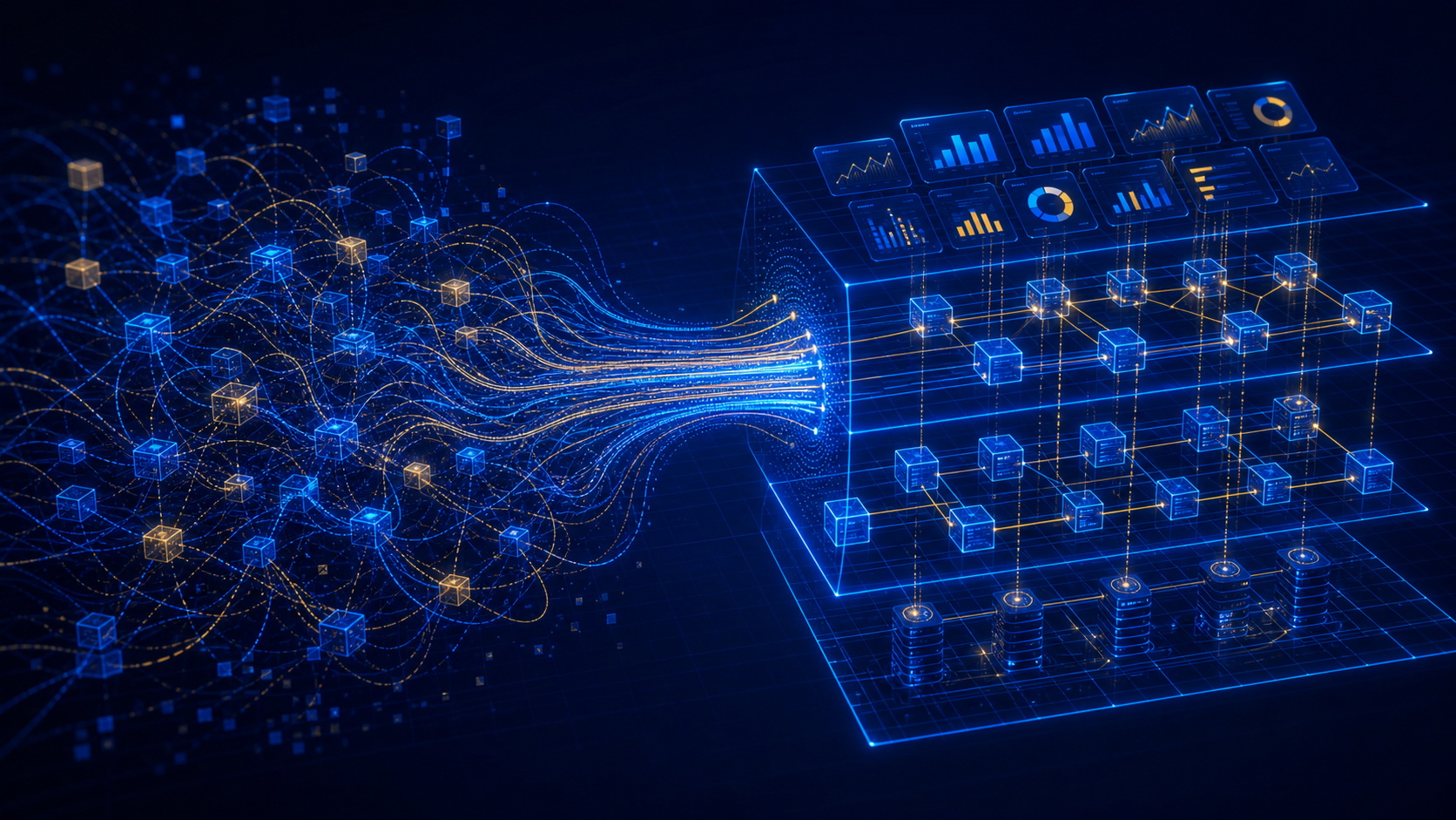 Tangled data foundations reorganized into a scalable metric architecture