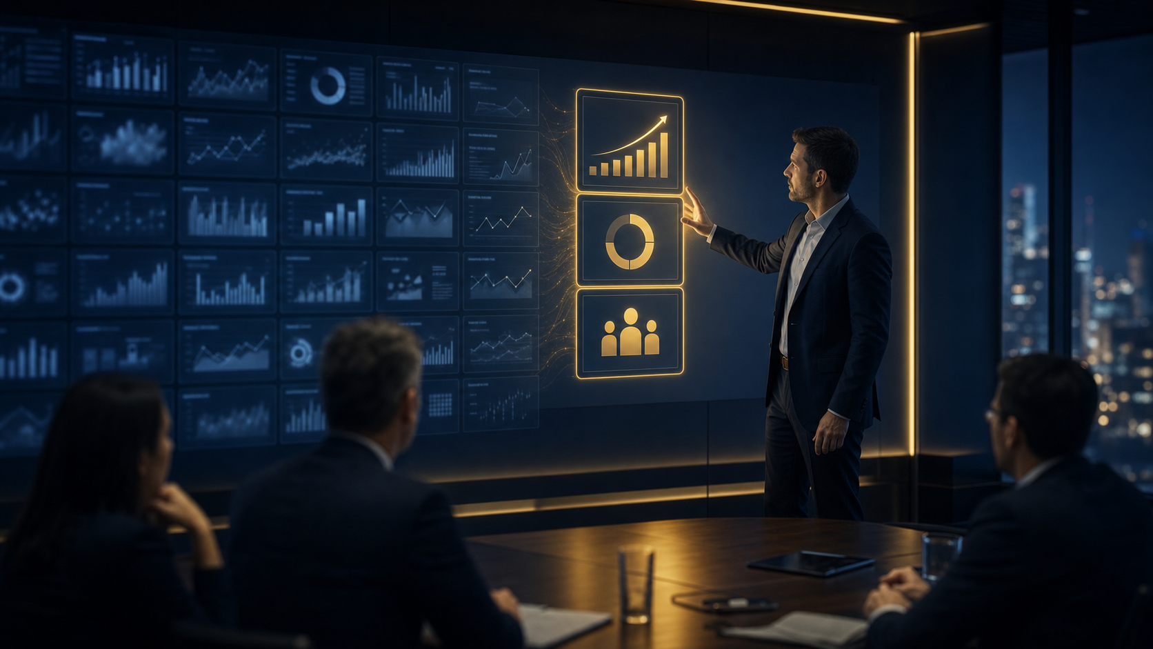 Executive reporting narrowed from many metrics into a focused action system